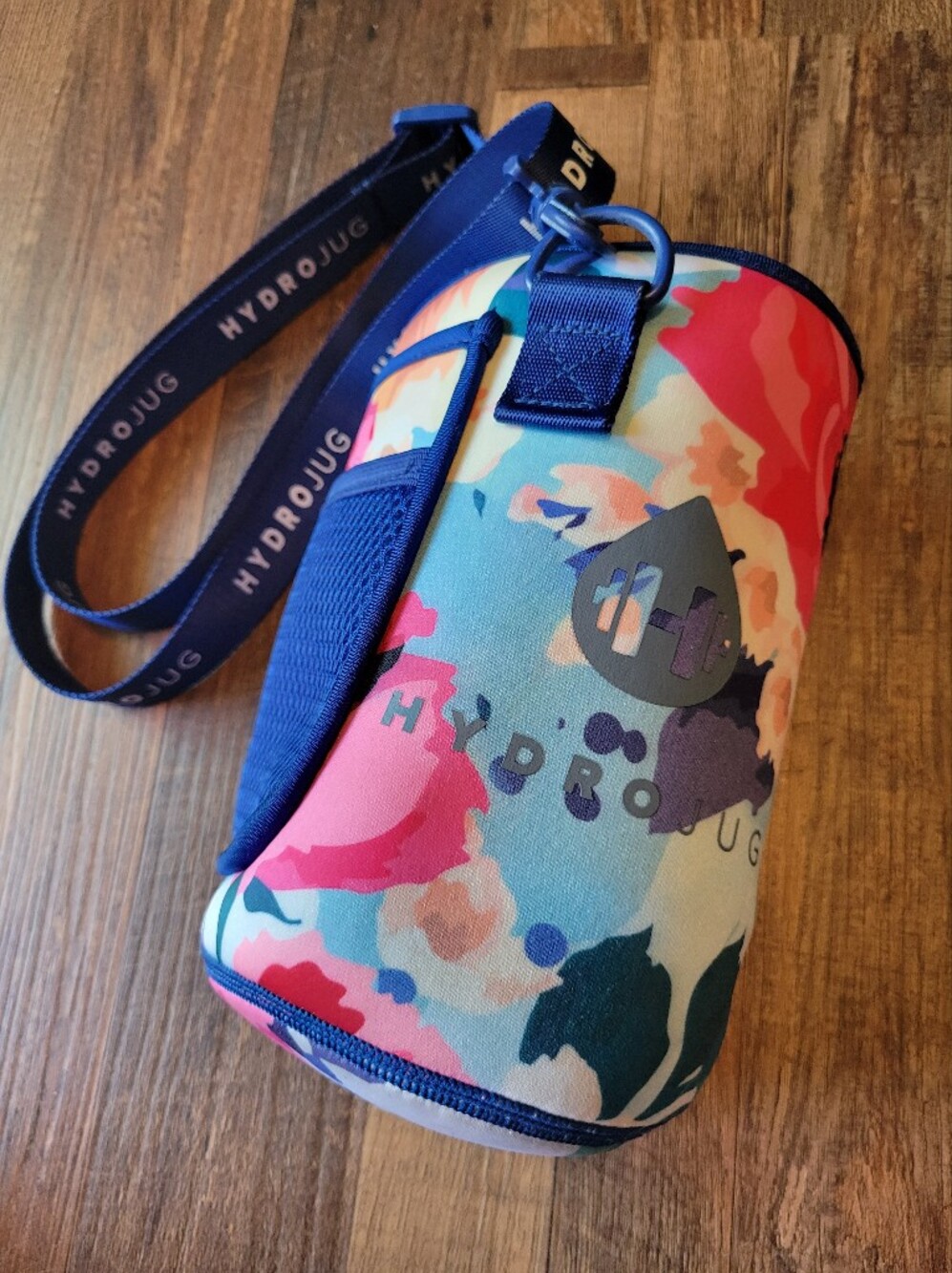 HydroJug Colorful Abstract Floral Print Neoprene Water Bottle Sleeve